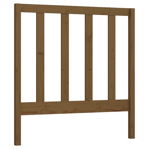 vidaXL Tête de lit Marron miel 96x4x100 cm Bois massif de pin