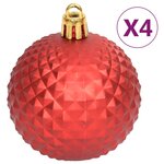 vidaXL Ensemble de boules de Noël 108 Pièces Rouge et blanc