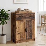 vidaXL Buffet Bois ancien 66 x 34 5 x 87 cm Bois d'ingénierie