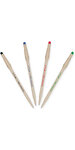 Paper mate replay - 6 stylos bille gommable - noir  bleu  rouge  vert - pointe moyenne 1.0mm - sous blister