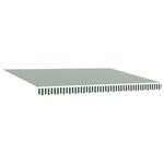vidaXL Auvent rétractable électrique Vert et blanc 5 x 3 m
