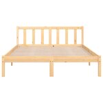 vidaXL Cadre de lit sans matelas bois massif 120x200 cm