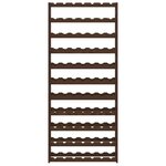 vidaXL Casier à bouteilles pour 77 bouteilles marron bois pin solide