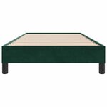 vidaXL Cadre de lit sans matelas vert foncé 90x210 cm velours