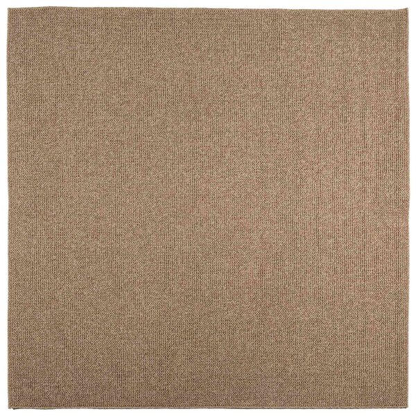 vidaXL Tapis de surface Carré HUARTE Naturel 200 x 200 cm Polyester