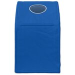 vidaXL Tunnel de lit 2 Pièces Bleu 211 x 52 5 x 2 cm Polyester
