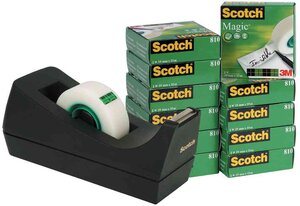 3M Scotch Ruban adhésif Magic 810, invisible, kit économique SCOTCH
