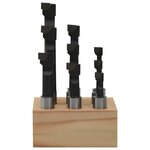 vidaXL Cutters de perçage 9 Pièces 12 mm à base de bois