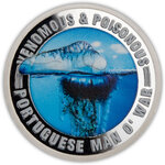 Pièce de monnaie en Argent 1 Dollar g 15.57 (1/2 oz) Millésime 2022 Venomous and Poisonous PORTUGUESE MAN O WAR