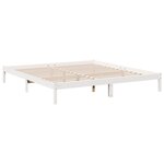 vidaXL Cadre de lit extra long sans matelas 180x220 cm bois massif pin