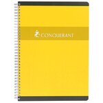 Cahier à spirale A4 petits carreaux 180p 70g coloris aléatoire CONQUÉRANT