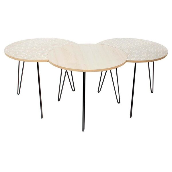 Table gigogne pieds fils (lot de 3)