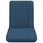 vidaXL Fauteuil de sol ajustable Bleu Tissu