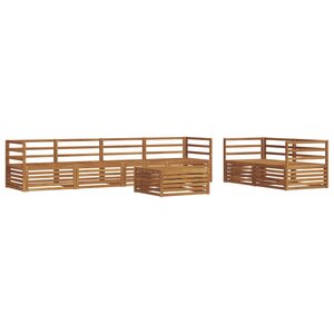 vidaXL Ensemble de canapés d'extérieur 7 pc Naturel