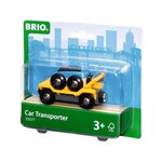 Brio World Wagon Transport de Voiture avec Rampe - Accessoire pour circuit de train en bois - Ravensburger - Mixte des 3 ans - 33577