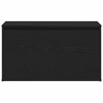 vidaXL banc avec tiroir Noir 80 x 40 x 45 cm Bois d'ingénierie