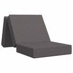 vidaXL Canapé-lit pliable 75 x 67 x 45 cm Gris clair
