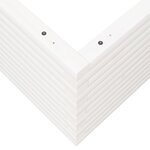 vidaXL Jardinière blanc 100x100x46 cm bois de pin massif