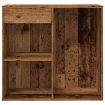 vidaXL Armoire à cosmétiques vieux bois 80x40x75 cm bois d'ingénierie