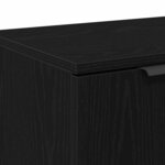vidaXL Meuble TV Chêne noir 102 x 35 x 36 5 cm Bois d'ingénierie