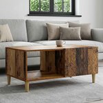 vidaXL Table basse Bois ancien 90 x 50 x 40 cm Bois d'ingénierie