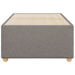 vidaXL Cadre de lit sans matelas taupe 80x200 cm tissu