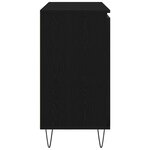 vidaXL Buffet Chêne noir 101.5 x 35 x 70 cm Bois d'ingénierie