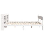 vidaXL Cadre de lit sans matelas blanc 140x200 cm bois de pin massif