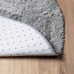 vidaXL Tapis shaggy à poils longs NAVARRA gris clair 200x200 cm