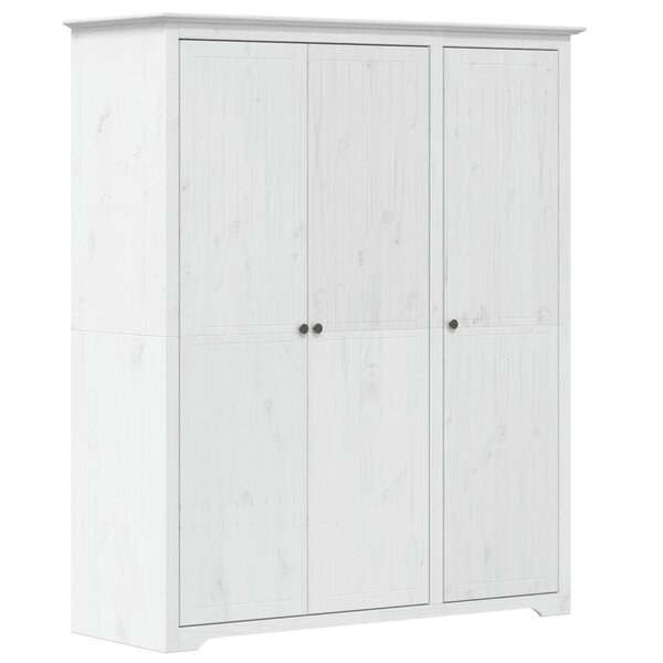 vidaXL Garde-robe BODO blanc 146x53 5x173 cm bois massif de pin