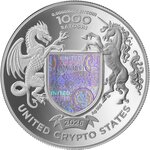 Pièce de monnaie en Argent 1000 Satoshi g 31.1 (1 oz) Millésime 2026 United Crypto States BRITANNIA