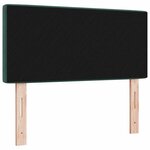 vidaXL Tête de Lit en Velours Argyle Manuel Vert foncé 90 cm Velours