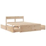 vidaXL Cadre de lit sans matelas 120x200 cm bois de pin massif