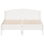 vidaXL Cadre de lit sans matelas blanc 160x200 cm bois de pin massif