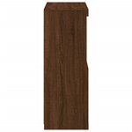 vidaXL Buffet avec lumières LED chêne marron 60 5x37x100 cm