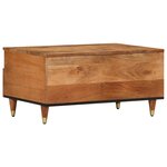 vidaXL Table basse 80x54x40 cm bois de manguier massif