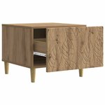 vidaXL Table basse Chêne artisanal 50 x 49 x 40 cm Bois d'ingénierie