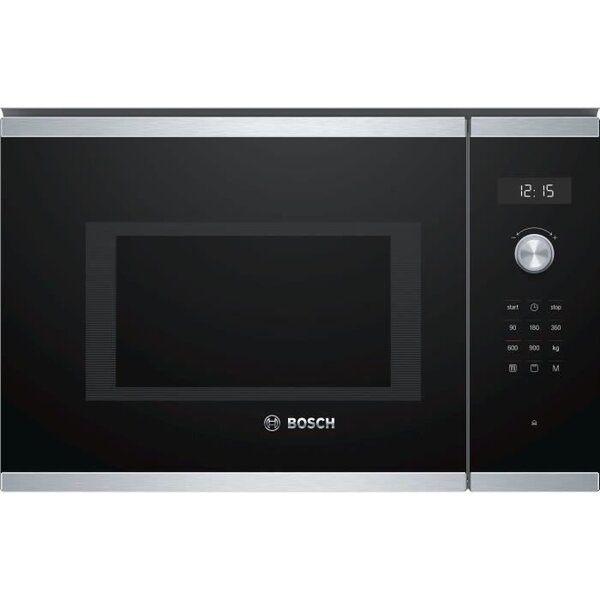 Micro-ondes grill encastrable - bosch - bel554ms0 - inox - 25 l - 900 w - grill 1200 w