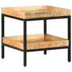 vidaXL Table d'appoint Marron 45 x 45 x 45 cm bois de manguier massif
