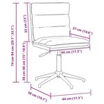 vidaXL Chaise de salle à manger Marron Similicuir