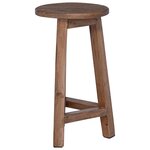 vidaXL Tabouret Naturel 28 x 28 x 50 cm Bois d'Acajou