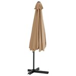 vidaXL Parasol d'extérieur avec mât en acier 300 cm Taupe