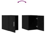 vidaXL Armoire Murale Chêne noir 30 x 42 5 x 39 5 cm Bois d'ingénierie