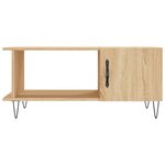 vidaXL Table basse chêne sonoma 90x50x40 cm bois d'ingénierie