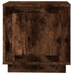 vidaXL Tables de chevet 2 Pièces chêne fumé 44x35x45 cm bois d'ingénierie