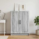 vidaXL Buffet Sonoma gris 66 x 34 5 x 87 cm Bois d'ingénierie