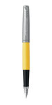 PARKER Jotter Originals stylo plume, jaune, attributs Chromés, Plume moyenne, sous blister