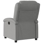 vidaXL Fauteuil inclinable Gris foncé Tissu