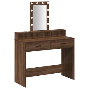 vidaXL Table de Toilette Marron 100 x 41 x 140 cm Bois d'ingénierie