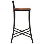 vidaXL Chaises de bar lot de 2 bois d'acacia massif